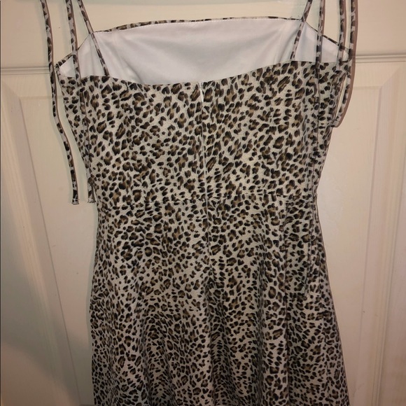 cliff leopard mini dress